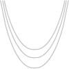 imagePAVOI 14K Gold Plated Dainty Layering Necklaces for Women  Snake Chain Curb Link Paperclip Layered Chains  Trendy Layering NecklaceWhite Gold