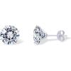imagePAVOI 14K Real Gold Studs Moissanite Earrings for Women  024 Carat Round Lab Created Moissanite Stone Solid Gold Stud Earrings Men06CTPair  4mm