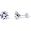 imagePAVOI 14K Real Gold Studs Moissanite Earrings for Women  024 Carat Round Lab Created Moissanite Stone Solid Gold Stud Earrings Men1CTPair  5mm