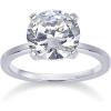 imagePAVOI 18K Sterling Silver Gold Round Cut Solitare 15 CT Moissanite Engagement Rings for Women  Moissanite Wedding Band for Women  Stone Promise RingsWhite Gold