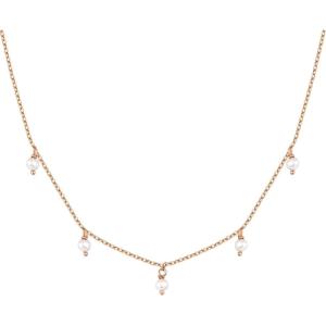 imagePAVOI 14K Gold Plated Station Necklace  Simulated Diamond BTY Layering Necklaces  Womens CZ ChainRose Gold
