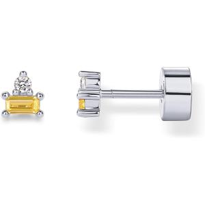 imagePAVOI 14K Gold Plated Sterling Silver Posts Colored Birthstone Flatback Stud Earrings for Women  Gemstone Cubic Zirconia Screwback Earrings  Dainty Helix Cartilage Piercing JewelryNovember  Citrine