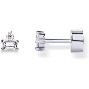 imagePAVOI 14K Gold Plated Sterling Silver Posts Colored Birthstone Flatback Stud Earrings for Women  Gemstone Cubic Zirconia Screwback Earrings  Dainty Helix Cartilage Piercing JewelryApril  Diamond