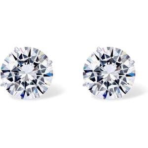 imagePAVOI 14K Real Gold Studs Moissanite Earrings for Women  024 Carat Round Lab Created Moissanite Stone Solid Gold Stud Earrings Men16CTPair  6mm