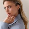 imagePAVOI 14K Gold Plated 925 Sterling Silver Posts Pair of Flat Back Stud Earrings for Women  Cartilage Helix Piercing  Heart Moon Snake Smiley Butterfly Yin and Yang North Star EarringButterfly