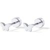 imagePAVOI 14K Gold Plated 925 Sterling Silver Posts Pair of Flat Back Stud Earrings for Women  Cartilage Helix Piercing  Heart Moon Snake Smiley Butterfly Yin and Yang North Star EarringButterfly