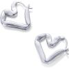 imagePAVOI 14K Gold Plated Bold Chunky Dupe Heart Hoop Earrings for Women  Gold Earring PairHeart