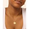 imagePAVOI 14K Gold Plated Engraved Hammered Oval Coin Pendant Necklace for Women  Hamsa Stars Bohemian Pendant Adjustable Chain Necklaces  Calm Inspirational Secret PhrasesWhite Gold