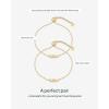 imagePAVOI 14K Gold Plated Friendship Matching Adjustable Bracelets for Women  Gold Best Friends Bracelet Set  BFF ILYSM Bracelet PackBFF