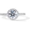 imagePAVOI 14K Gold Plated Halo Ring  Heart Ring for Women  Square Round Promise Rings for HerWhite Gold