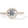 imagePAVOI 14K Gold Plated Halo Ring  Heart Ring for Women  Square Round Promise Rings for HerYellow Gold