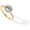 imagePAVOI 14K Gold Plated Halo Ring  Heart Ring for Women  Square Round Promise Rings for HerYellow Gold