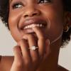 imagePAVOI 14K Gold Plated Halo Ring  Heart Ring for Women  Square Round Promise Rings for HerYellow Gold