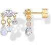 imagePAVOI 14K Gold Plated Sentimental Dangle Flat Back Earrings for Women  Helix and Cartilage Pearl Cluster Triangle Lotus Pear Marquise Cubic Zirconia Screw Back Earring PairMarquise