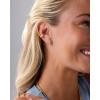 imagePAVOI 14K Gold Plated Sentimental Dangle Flat Back Earrings for Women  Helix and Cartilage Pearl Cluster Triangle Lotus Pear Marquise Cubic Zirconia Screw Back Earring PairTriangle