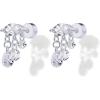 imagePAVOI 14K Gold Plated Sentimental Dangle Flat Back Earrings for Women  Helix and Cartilage Pearl Cluster Triangle Lotus Pear Marquise Cubic Zirconia Screw Back Earring PairMarquise