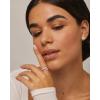 imagePAVOI 14K Gold Plated Stackable Rings for Women  Open Twist Wavy Colored Enamel and Cubic Zirconia Rings  Blue White Purple Enamel Eternity BandsYellow Gold  Purple Enamel