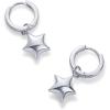 imagePAVOI 14K Gold Plated Sterling Silver Posts Charm Huggie Earrings for Women  Lightweight Love Heart Moon Flower Star Drop Dangle Huggie Charm EarringWhite Gold