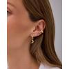 imagePAVOI 14K Gold Plated Sterling Silver Posts Charm Huggie Earrings for Women  Lightweight Love Heart Moon Flower Star Drop Dangle Huggie Charm EarringWhite Gold