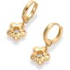 imagePAVOI 14K Gold Plated Sterling Silver Posts Charm Huggie Earrings for Women  Lightweight Love Heart Moon Flower Star Drop Dangle Huggie Charm EarringYellow Gold