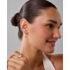 imagePAVOI 14K Gold Plated Sterling Silver Posts Charm Huggie Earrings for Women  Lightweight Love Heart Moon Flower Star Drop Dangle Huggie Charm EarringYellow Gold