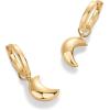 imagePAVOI 14K Gold Plated Sterling Silver Posts Charm Huggie Earrings for Women  Lightweight Love Heart Moon Flower Star Drop Dangle Huggie Charm EarringYellow Gold