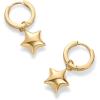 imagePAVOI 14K Gold Plated Sterling Silver Posts Charm Huggie Earrings for Women  Lightweight Love Heart Moon Flower Star Drop Dangle Huggie Charm EarringYellow Gold