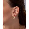 imagePAVOI 14K Gold Plated Sterling Silver Posts Enamel Flatback Stud Earrings for Women  Colored Chili Pepper Strawberry Peach Cherry Emoji Screwback Earrings  Dainty Helix Cartilage Piercing JewelryCherry