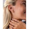 imagePAVOI 14K Gold Plated Sterling Silver Posts Mini Stud Flat Back Earrings for Women  Helix Cartilage Piercing Jewelry  Dainty Pearl Star Cluster Cubic Zirconia Lotus Climber Screw BacksClimber Stud
