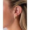 imagePAVOI 14K Gold Plated Sterling Silver Posts Mini Stud Flat Back Earrings for Women  Helix Cartilage Piercing Jewelry  Dainty Pearl Star Cluster Cubic Zirconia Lotus Climber Screw BacksPearl Cluster
