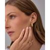 imagePAVOI 14K Gold Plated Sterling Silver Posts Mini Stud Flat Back Earrings for Women  Helix Cartilage Piercing Jewelry  Dainty Pearl Star Cluster Cubic Zirconia Lotus Climber Screw BacksStar Cluster