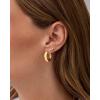 imagePAVOI 14K Gold Plated Sterling Silver Posts Mini Stud Flat Back Earrings for Women  Helix Cartilage Piercing Jewelry  Dainty Pearl Star Cluster Cubic Zirconia Lotus Climber Screw BacksStar Cluster