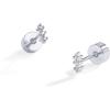 imagePAVOI 14K Gold Plated Sterling Silver Posts Mini Stud Flat Back Earrings for Women  Helix Cartilage Piercing Jewelry  Dainty Pearl Star Cluster Cubic Zirconia Lotus Climber Screw BacksClimber Stud