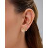 imagePAVOI 14K Gold Plated Sterling Silver Posts Small Huggie Hoop Earrings for Women  Trendy Celestial North Star Butterfly Heart Hoop Earrings  Cubic Zirconia Cute Gold Motif JewelryHeart