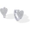 imagePAVOI 14K Gold Plated Sterling Silver Posts Small Huggie Hoop Earrings for Women  Trendy Celestial North Star Butterfly Heart Hoop Earrings  Cubic Zirconia Cute Gold Motif JewelryHeart