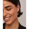 imagePAVOI 14K Gold Plated Sterling Silver Posts Wavy Infinity Hoops  Lightweight Twisted Earrings  Wave Thin Endless Hoop Earrings for WomenYellow Gold
