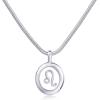 imagePAVOI 14K Gold Plated Unique Floating Astrology Pendant Necklace for Women  Horoscope Charm Necklace  Dainty Zodiac GiftsWhite Gold