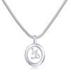 imagePAVOI 14K Gold Plated Unique Floating Astrology Pendant Necklace for Women  Horoscope Charm Necklace  Dainty Zodiac GiftsWhite Gold
