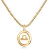 imagePAVOI 14K Gold Plated Unique Floating Astrology Pendant Necklace for Women  Horoscope Charm Necklace  Dainty Zodiac GiftsYellow Gold