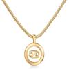 imagePAVOI 14K Gold Plated Unique Floating Astrology Pendant Necklace for Women  Horoscope Charm Necklace  Dainty Zodiac GiftsYellow Gold