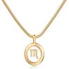 imagePAVOI 14K Gold Plated Unique Floating Astrology Pendant Necklace for Women  Horoscope Charm Necklace  Dainty Zodiac GiftsYellow Gold