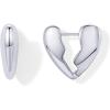 imagePAVOI 14K Gold Plated Bold Chunky Dupe Heart Hoop Earrings for Women  Gold Earring PairBroken Heart