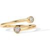 imagePAVOI 14K Gold Plated CZ Bypass Ring  Simulated Diamond BTY Ring  Stacking Rings for WomenYellow Gold