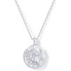 imagePAVOI 14K Gold Plated Engraved Hammered Oval Coin Pendant Necklace for Women  Hamsa Stars Bohemian Pendant Adjustable Chain Necklaces  Calm Inspirational Secret PhrasesWhite Gold
