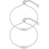 imagePAVOI 14K Gold Plated Friendship Matching Adjustable Bracelets for Women  Gold Best Friends Bracelet Set  BFF ILYSM Bracelet PackBFF