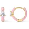 Yellow Gold - Pink Enamel