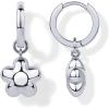 imagePAVOI 14K Gold Plated Sterling Silver Posts Charm Huggie Earrings for Women  Lightweight Love Heart Moon Flower Star Drop Dangle Huggie Charm EarringWhite Gold