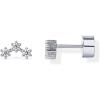 imagePAVOI 14K Gold Plated Sterling Silver Posts Mini Stud Flat Back Earrings for Women  Helix Cartilage Piercing Jewelry  Dainty Pearl Star Cluster Cubic Zirconia Lotus Climber Screw BacksCZ Cluster