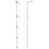 imagePAVOI 14K Gold Plated Sterling Silver Posts Station Linear Dangle Earrings for Women  Simulated Diamond Chain Drop EarringsWhite Gold