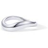 imagePAVOI 14K Gold Plated Wavy Stackable Ring for Women  Twisted Wave Band  Delicate Eternity RingsWhite Gold